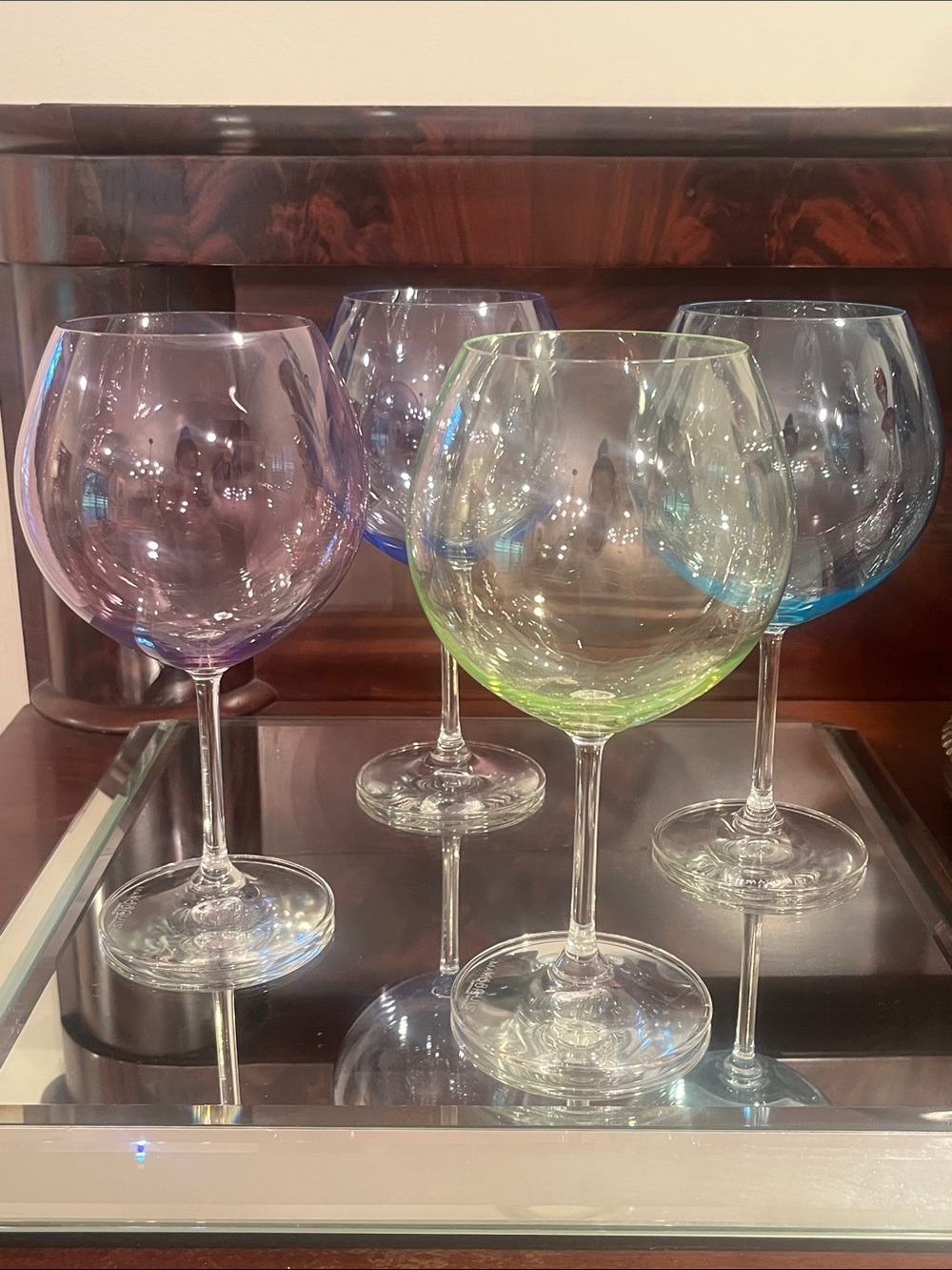 Marquis by Waterford Vintage Ombre Aromatic Balloon Wine Glasses Set of 4. - Picture 3 of 9